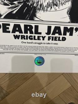 Pearl Jam Chicago Poster Faile 2016 Wrigley Field concert tour