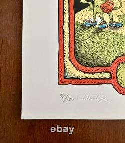 Pearl Jam Chicago Wrigley EMEK Poster 7/19/2013 AP #80/100 SIGNED & DOODLED