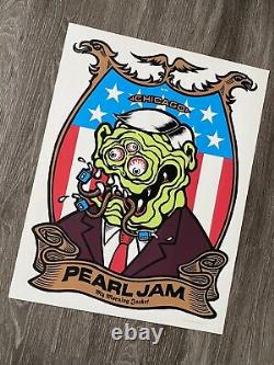 Pearl Jam Chicago poster Ames Bros