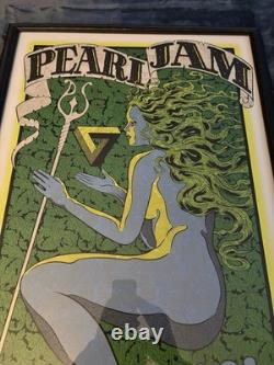 Pearl Jam Chuck Sperry poster Miami 2016 Professionally Framed and matted