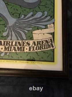 Pearl Jam Chuck Sperry poster Miami 2016 Professionally Framed and matted