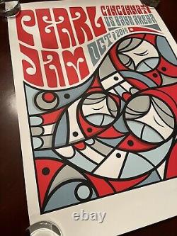 Pearl Jam Cincinnati OH 10/1/2014 Poster Artist Don Pendleton- US Bank Arena