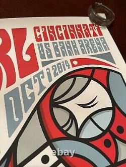 Pearl Jam Cincinnati OH 10/1/2014 Poster Artist Don Pendleton- US Bank Arena