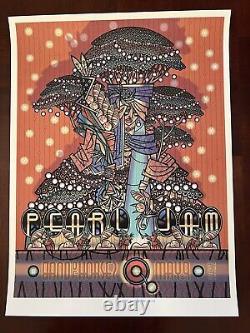 Pearl Jam Cleveland 5/9/10 Poster Guy Burwell