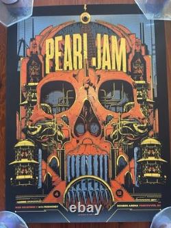 Pearl Jam Concert Poster 2013 Vancouver BC Rogers Arena