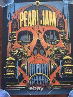 Pearl Jam Concert Poster 2013 Vancouver BC Rogers Arena