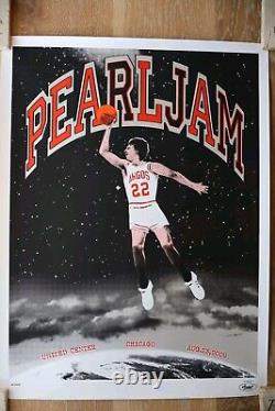 Pearl Jam Concert Poster Chicago United Center 2009 Ames Bros Rare