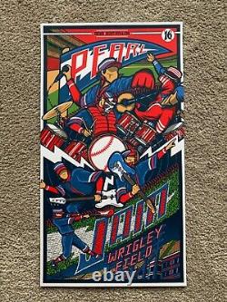 Pearl Jam Concert Poster Chicago Wrigley 2016 AP Brad Klausen LE/305