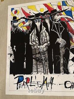 Pearl Jam Concert Poster Chicago Wrigley 8/20-22, 2016 Joe Feldman Plague Doctor