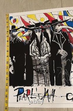 Pearl Jam Concert Poster Chicago Wrigley 8/20-22, 2016 Joe Feldman Plague Doctor