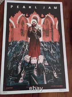 Pearl Jam Concert Poster Italy Padova June 24 2018 Stadio Euganeo Rare Ltd 24/50