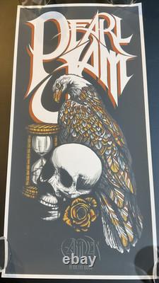Pearl Jam Concert Poster June 19 2008 Camden NJ 12x24 Screenprint Brad Klausen