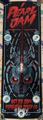 Pearl Jam Concert Poster Nychos Oct 2014 Pepsi Arena Denver CO BEAUTIFUL