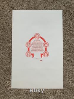Pearl Jam Concert Poster Trieste Italy 2014 AP Metallic Ames Bros LE/85