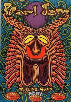 Pearl Jam Concert Poster at The Warfield San Francisco 1993 BGP-83