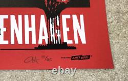 Pearl Jam Copenhagen Poster 2022 Ames Bros AP Red Metallic Signed #/85 Vedder