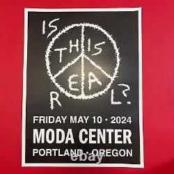 Pearl Jam Dark Matter Portland Oregon Event Posters, XL shirt + Token 5/10/24
