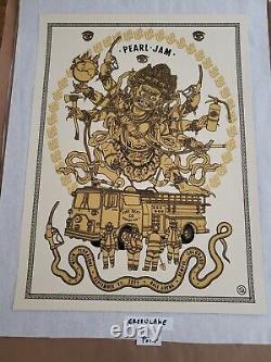 Pearl Jam Denver poster 2022 Ravi Zupa MINT Show Edition