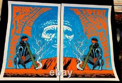 Pearl Jam Diptych Poster Set (Matching #s 13/250) Melbourne 2006- Justin Hampton