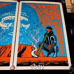Pearl Jam Diptych Poster Set (Matching #s 13/250) Melbourne 2006- Justin Hampton