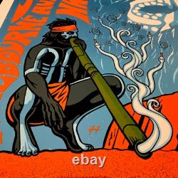 Pearl Jam Diptych Poster Set (Matching #s 13/250) Melbourne 2006- Justin Hampton