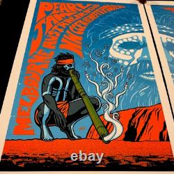 Pearl Jam Diptych Poster Set (Matching #s 13/250) Melbourne 2006- Justin Hampton