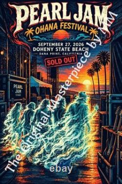 Pearl Jam, Doheny State Beach Dana Point, California, Ohana Festival 2026 poster