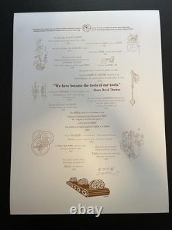 Pearl Jam EMEK Portland 2013 AP poster signed doodled rose garden doomsday clock