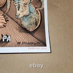 Pearl Jam EMEK poster Artist Proof For 10 Show Stream