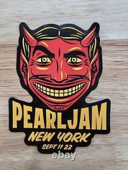 Pearl Jam Event Poster And Sticker. MSG September 11th, 2022