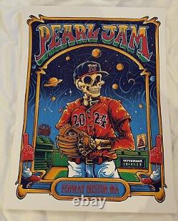 Pearl Jam FENWAY PARK 2024 BOSTON 5 POSTER COMPLETE SET 9/15/24 & 9/17/24