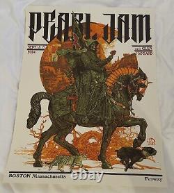 Pearl Jam FENWAY PARK 2024 BOSTON 5 POSTER COMPLETE SET 9/15/24 & 9/17/24