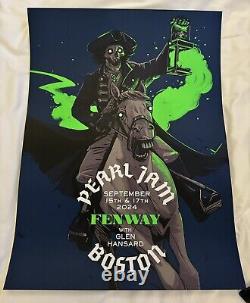 Pearl Jam FENWAY PARK 2024 BOSTON 5 POSTER COMPLETE SET 9/15/24 & 9/17/24