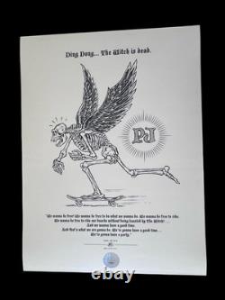 Pearl Jam Fenway 2018 Poster Ben Brown Boston PJ Witch OZ AP Signed
