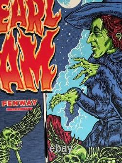 Pearl Jam Fenway 2018 Poster Ben Brown Boston PJ Witch OZ AP Signed