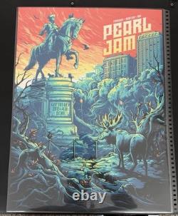 Pearl Jam Fenway Park 2018 Poster Boston Dan Mumford Apocalyptic 18x24 SE