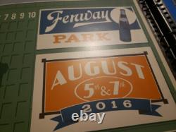 Pearl Jam Fenway Park Boston 2016 Poster Steve Thomas Orange Variant The Catch