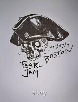 Pearl Jam Fenway Park Boston MA 9/15 9/17 2024 Oliver Barrett Lithograph Poster