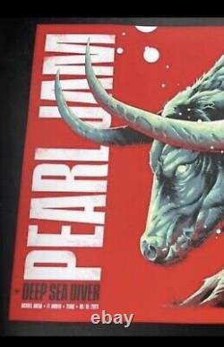 Pearl Jam Fort Worth Poster 9/15/2023 N2 Eddie Vedder Texas Bull Stampede NICE
