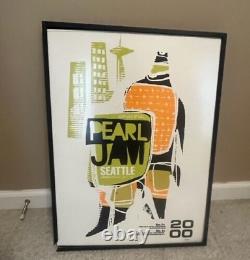 Pearl Jam Framed Seattle Show Poster November 5-6 2000 Eddie Vedder Prof Frame
