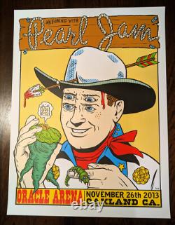 Pearl Jam Frank Kozik 11/26/2013 Oakland California Poster Print Oracle Arena
