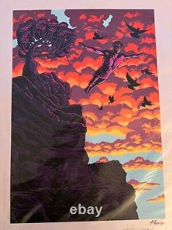Pearl Jam Given To Fly Poster Justin Hampton Signed Embossed Screen Print Art