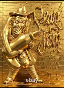 Pearl Jam Gold July 19th 2013 Chicago, Wrigley Field Munk, Poster Sold Out