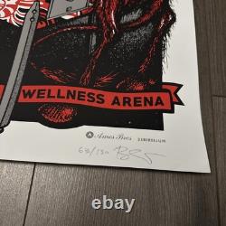 Pearl Jam Greenville 2016 Ames poster signed numbered