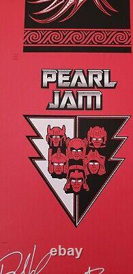 Pearl Jam Haight Street Uncut POSTER Signed Ames Bros Emek Brad Klausen Poster