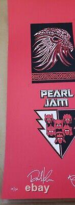 Pearl Jam Haight Street Uncut POSTER Signed Ames Bros Emek Brad Klausen Poster