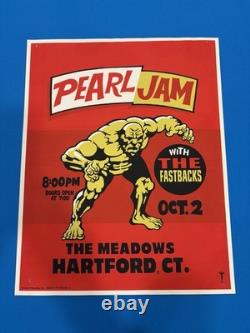 Pearl Jam Hartford 1996 Poster Meadows Rare