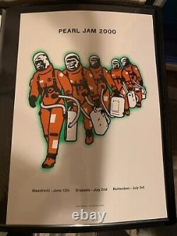 Pearl Jam Holland / Brussels / Rotterdam 2000 Tour Poster by Ames Design 17.5x23