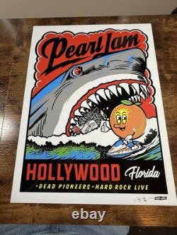 Pearl Jam Hollywood 2025 Black Foil Variant S/N of 85 by Ames