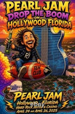 Pearl Jam Hollywood, Fl. April 24 and April 26, 2025, Hard Rock Hotel & Casino